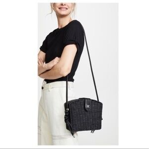 Sam Edelman Layla Shoulder Basket Bag Black